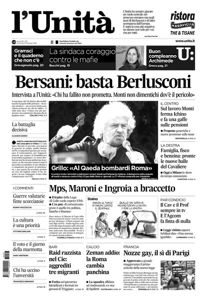 L'Unità : organo centrale del Partito comunista italiano